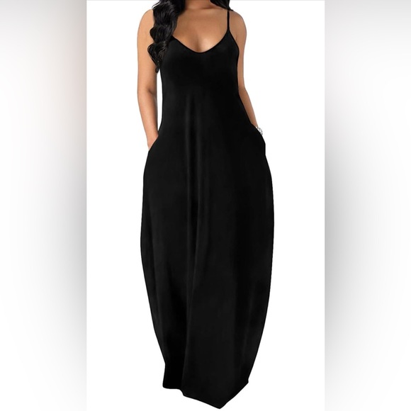 Elegant Black Maxi Dress NWOT - Picture 1 of 6